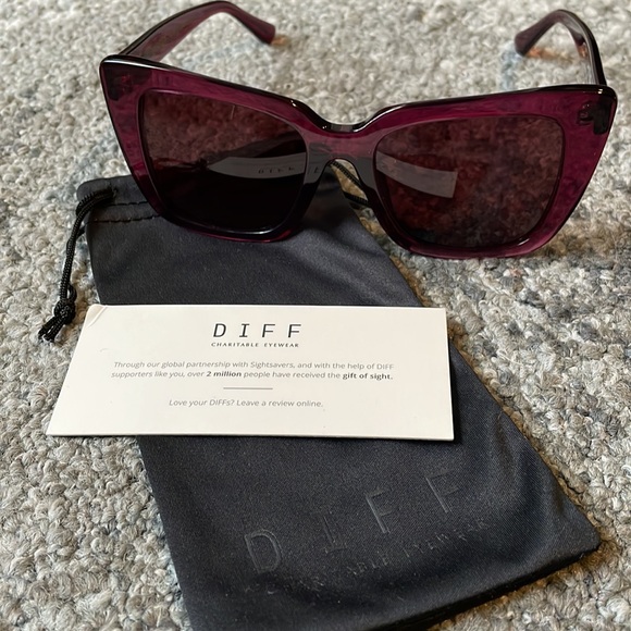 Diff Eyewear LIZZY - UMBRIA CRYSTAL + WINE - Picture 6 of 6